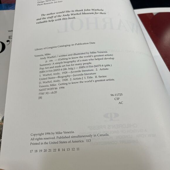 FAMOUS ARTISTS Getting to Know the World's Greatest Artists Mike Venezia LOT 13 - Picture 7 of 9